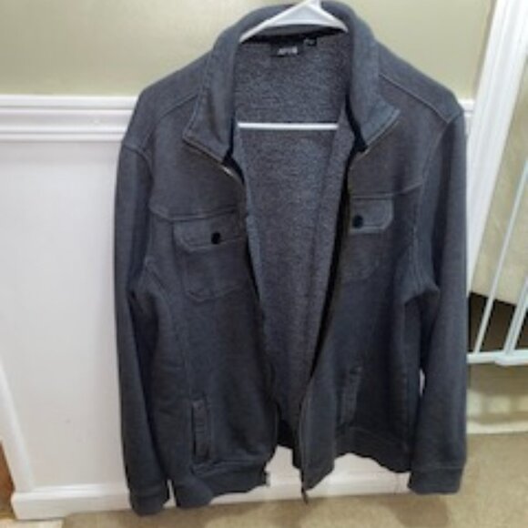 XL Women's Dark gray zip front jacket - Picture 5 of 5